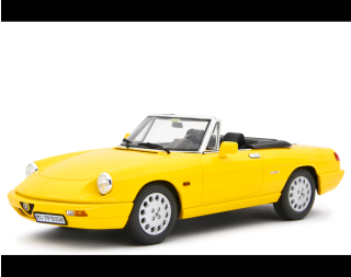 Alfa Romeo Spider 1.6 - 2.0i 1990 Giallo Laudoracing 1:18 Resinemodell (Türen, Motorhaube... nicht zu öffnen!)